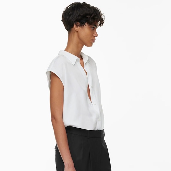 Aritzia Babaton Frontrunner Sleeveless Shirt - Picture 4 of 8